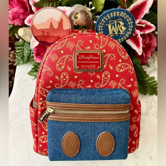 Disney Big Thunder Mountain 50th Anniversary Loungefly Backpack and Ears. - Picture 3 of 11